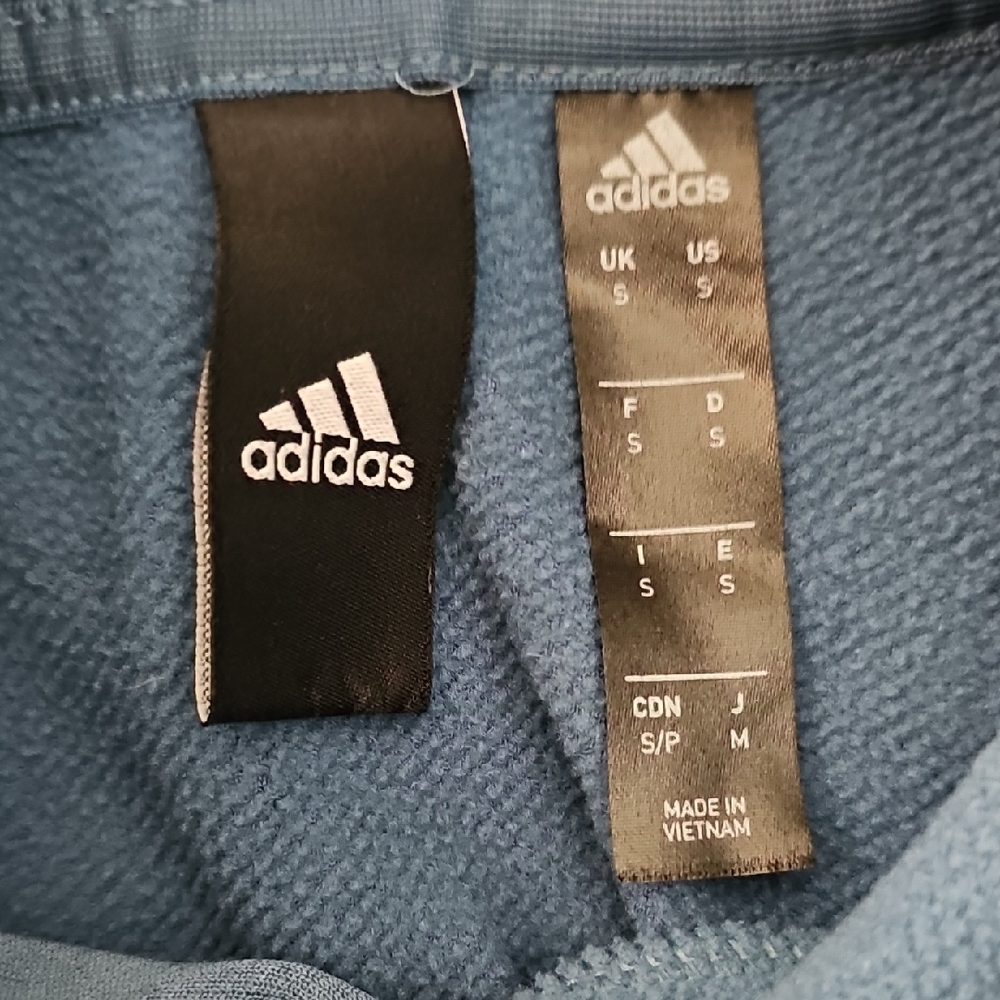 Adidas Men's Hoodie in Slate Blue - Picture 2 of 4